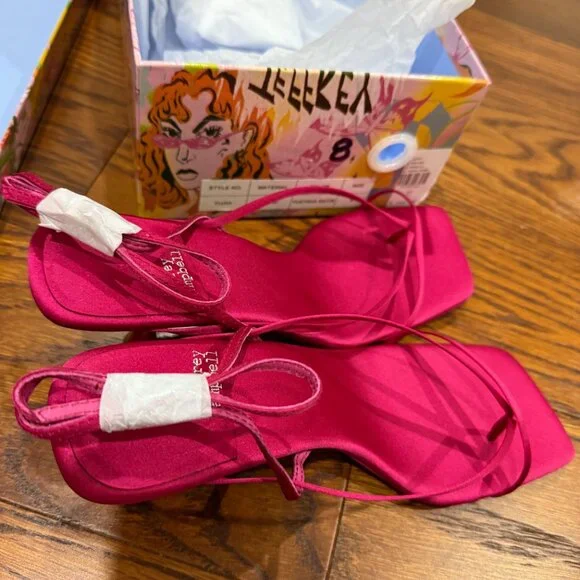 🏷 *NWT* 👠✨ Jeffrey Campbell Fluxx Kitten Heels – Raspberry Pink ✨👠- Picture 3 of 11